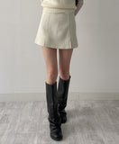 Scone Tweed A-Line Mini Skirt