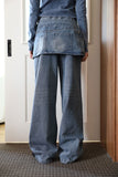 Rami Layered Skirt Denim