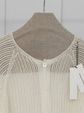 [Premium] Whole Garment Crochet Punching Cardigan