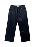 Dutch Cutting Black Coated Jeans