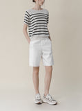 [Premium] Whole Garment Julie Dangara Short Sleeve Knitwear