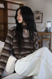 Angora Scarf Stripe Tee