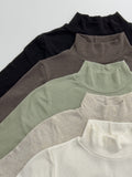 Angora Mock Turtleneck T-Shirt
