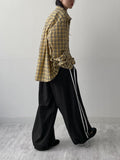 [unisex] Fuzzy Check Overfit Shirt