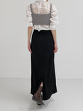 Vent High Waist Long Skirt