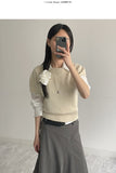 Delu Round Half Knit