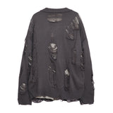 Vlet damage knit cardigan