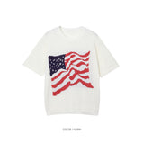 USA flag summer knit