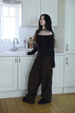 Soft twist off-shoulder knit
