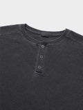 Loose Pigment Waffle Henley Neck