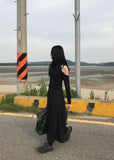 SIDE CUT MIDI SKIRT