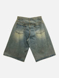 Melan Destroyed Bermuda Denim Pants