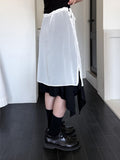 STRING LAYERED SHEER SKIRT