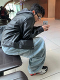 Tenor camo balloon denim pants