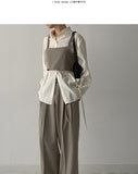 Newpopo Strap Wide Slacks