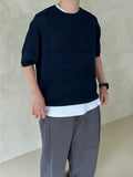 Linen Mix Half Knit