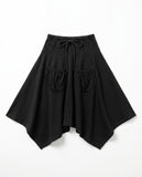 FRONT POCKET UNBAL SKIRT