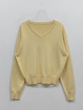 Ad Symbol V-Neck Loose-Fit Knit