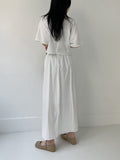 Hope Banding Long Flared Skirt