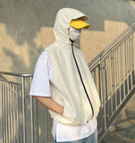 GORPCORE Hood Vest Zip-up
