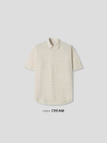 Seullo see-through check short sleeve shirt