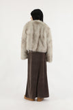 Belly soft fur jacket