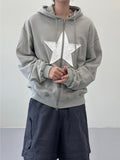 One star hoodie zip-up