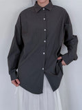 GLOSSY LOOSE SHIRT