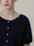 [Premium] Whole Garment Cassia Linen Short Sleeve Cardigan