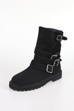 Round three belt boots