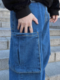 Beams Over Cargo Denim Pants