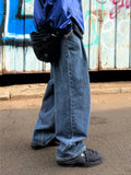 Unique Washed Two-Tuck Denim