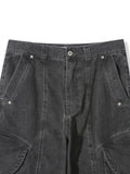 Round Cargo Pocket Dyeing Pants