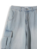 Tony Washed Cargo Bermuda Denim