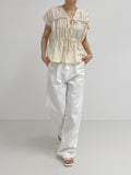 Jijel shirring flare blouse