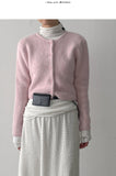 Mochi Angora Round Crop Cardigan