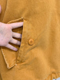 Dying Washing Cotton Oversized Fit Blouson