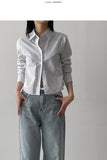 Rats Stripe Crop Shirt