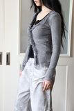 Lace slim cardigan