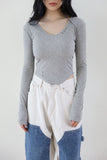 Eyelet line tee