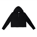 Billion Waffle Crop Hoodie