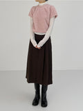 Lehman Wool Pleated Long Skirt
