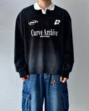 Dirty Washed Collar Long Sleeve