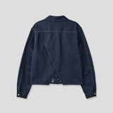 [SET] Aubert Non-Faded Wrap Denim Jacket