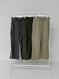 [premium] Stopper Rivet Nylon Wide Pants