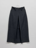 [Winter version] Pencil long pleated skirt