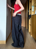 LAYERED DENIM PANTS