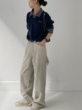 [unisex] Pintuck Carpenter Adjust Wide Pants