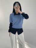 Satin Strap Loose Fit Blouse