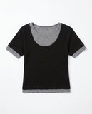 DUO TONE TENCEL TEE